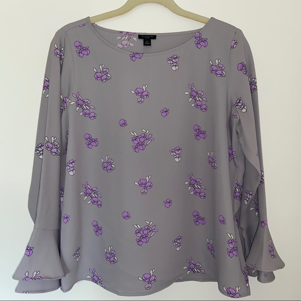 Ann Taylor Petite Floral Blouse